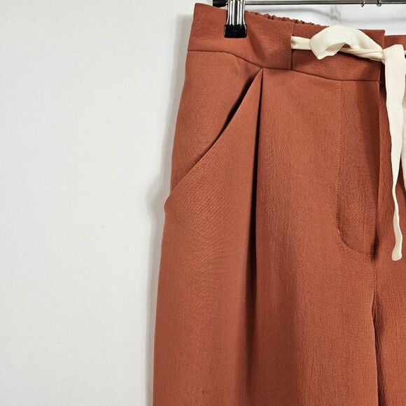 Aritzia Wilfred New Allant Pant In Genuine Brown - Size 4 - Picture 3 of 9